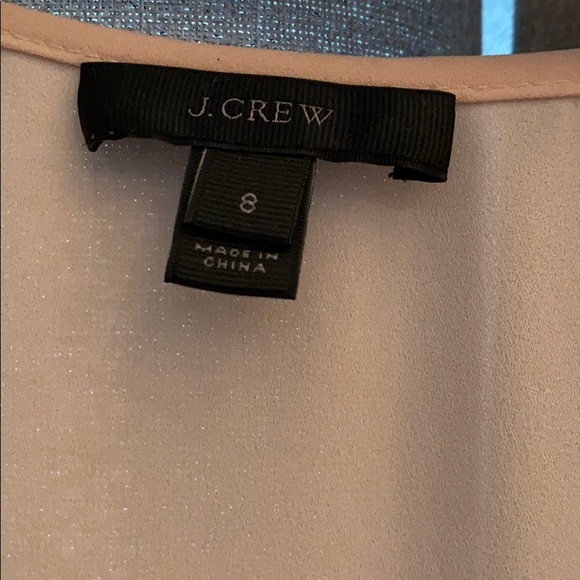 J crew scoop neck blouse in blush size 8 GUC - Picture 2 of 4